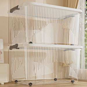 Transparent Storage <b>Box</b> Bedroom <b>Clothes</b>, Quilts, and Miscellaneous Items Storage <b>Box</b>, Premium Plastic Storage Container - Product Image 1