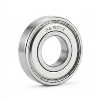 Rodamiento de Bolas de Ranura Profunda de Sección Delgada de Acero Inoxidable AISI420 S6901 Premium, 12x24x6mm 2RS ZZ, Pieza para Equipos Médicos y Robóticos
