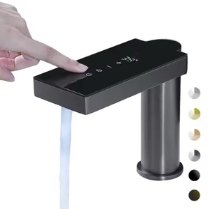 स्वचालित तापमान पीतल बेसिन नल, संपर्क सेंसर, गर्म और ठंडा नल मिक्सर, बाथरूम उपयोग के लिए एकल छेद माउंट - Product Image 2