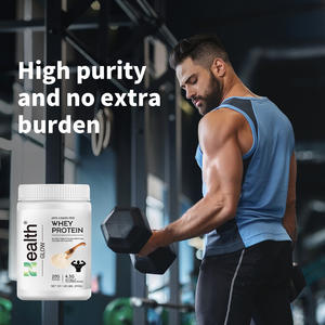 เวย์โปรตีนผงจากโรงงาน OEM สหรัฐอเมริกา โปรตีนสูงสำหรับการเจริญเติบโตของกล้ามเนื้อ สำหรับผู้ใหญ่ สำหรับศูนย์ฟิตเนส โรงยิม แบรนด์โภชนาการสำหรับนักกีฬา - Product Image 5