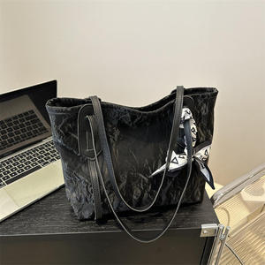 Sac à bandoulière pour femme, grand sac à main en PU avec ruban, sac fourre-tout pour femme - Product Image 3