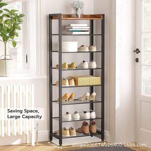 10-Tier Floor Standing Shoe <b>Rack</b> Large Capacity Shoe Storage Organizer Shelf for Entryway Hallway Front Door - Product Image 4