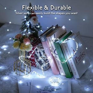 Solar Powered Copper Wire Fairy Lights 2700K Daylight IP65 Waterproof Outdoor <b>Garden</b> <b>String</b> Light - Product Image 5