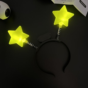 Halloween Kerst Knipperende Ledverlichting Hoofdbanden Ster Bollen Plastic Decoraties Haarband Gloeien Licht Led Hoofdband - Product Image 5
