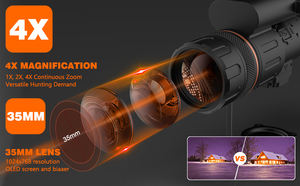 מכשיר ראיית לילה תרמי LK-IR-325 עם רזולוציית 384x288/25 מ\\\"מ, אינפרא אדום, עם 8 פלטות צבע לציד, מצלמה תרמית - Product Image 3