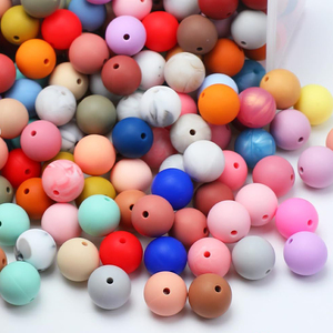 Promoción 100 Uds accesorios para hacer joyas decoraciones DIY llaveros bolígrafo con cuentas 6mm cuentas redondas sueltas - Product Image 2
