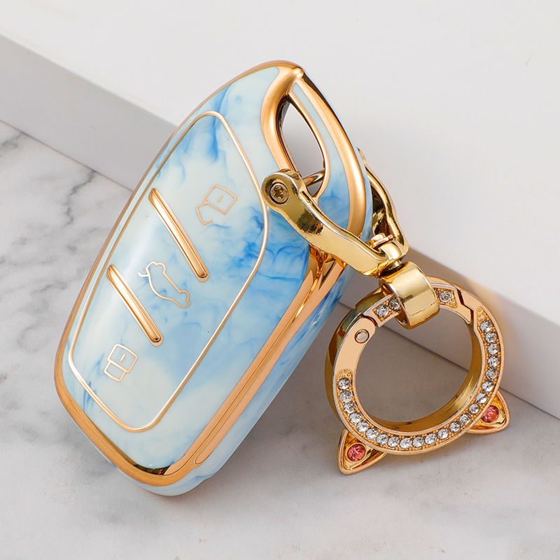 Blue+Key Ring