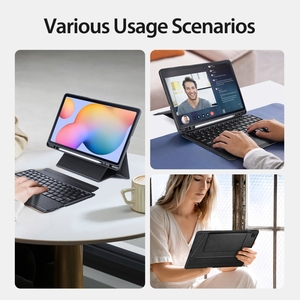 <span class=keywords><strong>Funda</strong></span> de Cuero <span class=keywords><strong>con</strong></span> <span class=keywords><strong>Teclado</strong></span> Magnético Flotante y Soporte para <span class=keywords><strong>Samsung</strong></span> <span class=keywords><strong>Galaxy</strong></span> <span class=keywords><strong>Tab</strong></span> <span class=keywords><strong>S6</strong></span> <span class=keywords><strong>Lite</strong></span> / 2024 DUX DUCIS DK - Product Image 5