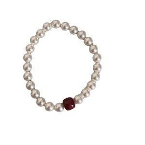 Rotes Perlenarmband aus Zinnober-Erz und Rohstein-Kristallen, Vielseitig und Luxuriös im Ausstrahlenden Charakter - Product Image 5
