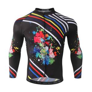 Maglie da <span class=keywords><strong>Ciclismo</strong></span> Personalizzabili OEM per Uomo, Traspiranti, Taglie Grandi, 100% Poliestere, <span class=keywords><strong>Manica</strong></span> <span class=keywords><strong>Lunga</strong></span> - Product Image 3