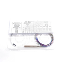 Splitter PLC Serat Optik 1x4 1x8 1x16 1x32 Tipe Kotak Plug-in Tabung Baja Mini 1260-1650nm Low-loss Konektor SC/UPC SCAPC