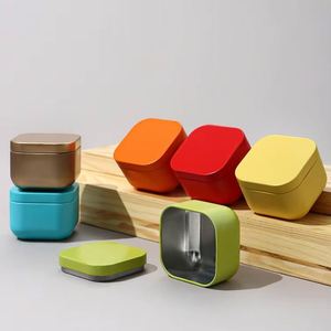 Vente en gros de boîtes en fer blanc mini carrées colorées, personnalisables, pour thé en vrac 10g, promotionnelles - Product Image 4