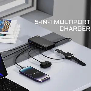 120W USB Charging Station With PD100W USB Type C Port Fast Charger Multi Port USB Charger