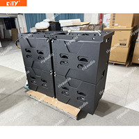 Sistema de Sonido AM208 de Alta Calidad con Altavoces de Línea Doble de 8 Pulgadas, Madera Contrachapada de Abedul, Equipo de Sonido para Iglesias, Altavoces de Línea Pasivos