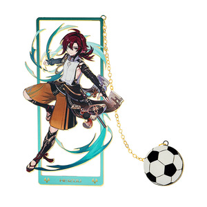 Expédition rapide <span class=keywords><strong>Genshin</strong></span> <span class=keywords><strong>Impact</strong></span> signets promotionnel étudiant <span class=keywords><strong>livre</strong></span> dossier dessin animé Anime imprimé papeterie métal signet - Product Image 4