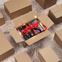 Maßgefertigte Außenkartons Große und Kleine Größen Kartonagen Flach Verpackte Boxen Wellpappe für Kleinunternehmen