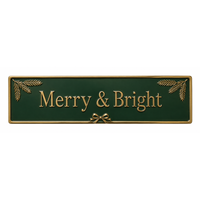 Plaque Métallique Personnalisée de Noël en Acier Inoxydable Brossé Gravée – Décoration Murale pour Maison et Bureau