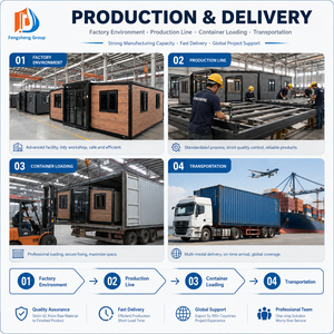 Case Container Prefabbricate, <span class=keywords><strong>Casa</strong></span> Compatta Espandibile 20ft 40ft, <span class=keywords><strong>Casa</strong></span> Container Espandibile con 3 Camere da Letto per USA e Giardini - Product Image 4