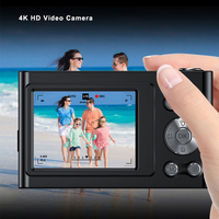 Kamera Digital portabel Dslr, keluaran baru kamera Digital portabel 2.4 inci IPS HD 48MP 4k Vlog kamera Video untuk hadiah Natal