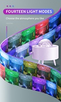 Projecteur laser de projection planétaire 2026 pour cadeau de Noël, veilleuse laser, projecteur d'étoiles colorées, projecteur d'ondes océaniques personnalisable
