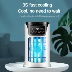 Usb Mini Watergekoelde Desktop Fan Smart Home Office Slaapzaal Gebruik Kleine Airconditioner Met Spray Bevochtiging Luchtkoeler