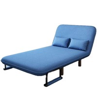 Sofá Cama Convertible Plegable con Tapicería de Tela y Metal, Diseño Moderno y Minimalista para Apartamentos Pequeños, Sala de Estar, Oficina, Balcón
