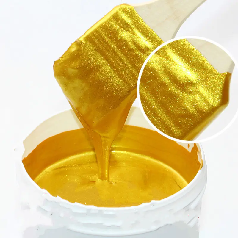 1000g lacca Super brillante Glitter 24K oro lacca lamina d'oro lacca a base d'acqua vernice Spray oro Buddha