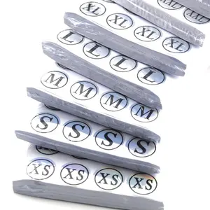 Size White Paper 1inch Stickers Adhesive Labels for Supermarket Clothes Hat Size S/XS/M/L/XL/XXL Sealing Sticker