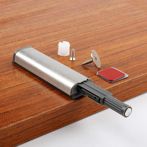 Haidibosi Stainless Steel <b>Door</b> <b>Spring</b> Puller Push Button Self Opening Cabinet <b>Door</b> Opener Handle Free - Product Image 4