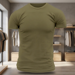 Camiseta de Manga Corta de Algodón para Hombre, Paquete de 40, 100% Transpirable, Estilo Vintage de Verano, 220g, Cuello Redondo, Tejido de Punto, Impresión Digital - Product Image 4