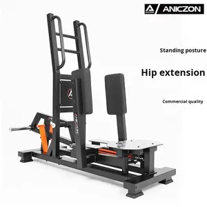 เครื่องออกกำลังกายขาแบบครบชุดสำหรับยิมเชิงพาณิชย์ ทำจากเหล็ก ใช้สำหรับบริหารกล้ามเนื้อสะโพกและขา  รวมถึงการฝึกแฮ็คสควอท ฮิปบริดจ์  เลก เอ็กซ์เทนชั่น และการฝึกขาแบบกลับด้าน - Product Image 4
