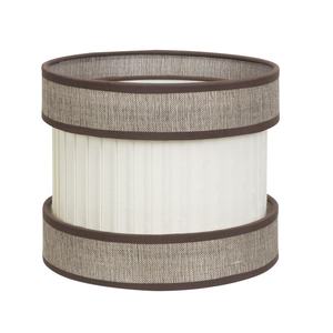 โคมไฟตั้งโต๊ะ E27 ขนาด 30x30x21 ซม. ดีไซน์สีน้ำตาล-เบจ เหมาะสำหรับตกแต่งและสร้างบรรยากาศในบ้าน - Product Image 1