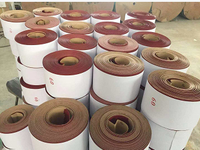 Rouleaux de papier abrasif en oxyde d'aluminium rouge, haute durabilité, pour ponçage et polissage de métaux, OEM, 36 grains # -600 #