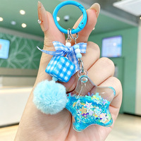 Porte-clés créatifs et mignons en forme de figurines de dessins animés, accessoires pour sacs de couples et clés de voiture, cadeaux