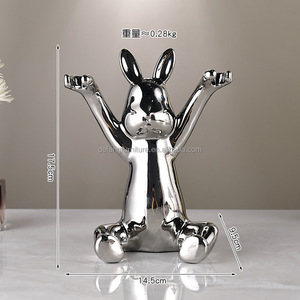 Panali eco-friendly coniglio fermalibri ornamenti creativi in ceramica Desktop <span class=keywords><strong>decorazione</strong></span> per la <span class=keywords><strong>casa</strong></span> per armadietto del vino soggiorno ingresso libreria - Product Image 6