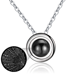 Nuova Collana con Ciondolo Proiettore '<span class=keywords><strong>Ti</strong></span> <span class=keywords><strong>Amo</strong></span>' in 100 Lingue, Regalo Elegante per Donne - Product Image 1