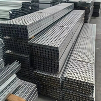 Supports d'accessoires en acier peint pour section C, alliage zinc-aluminium-magnésium, marque Shunlide, modèle 41x41, épaisseur 2,5 mm