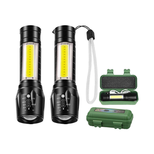 ไฟฉาย LED COB ซูมได้ แสงสว่างพิเศษ Wrrozz ขนาดเล็ก พกพาสะดวก ชาร์จผ่าน USB สำหรับกรณีฉุกเฉิน แคมป์ปิ้ง และไฟฉายค้นหาแบบพกพา - Product Image 1