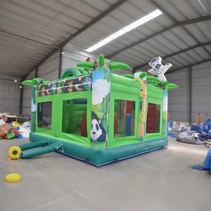 Maison de rebond gonflable à thème animal commercial Jungle Safari <span class=keywords><strong>Chateau</strong></span> Gonflable Combo Château gonflable pour la fête <span class=keywords><strong>des</strong></span> enfants - Product Image 4