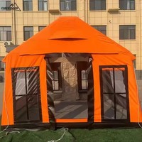 Grande tente gonflable imperméable de luxe d'air de camping d'Oxford durable pour des aventures extérieures d'une chambre à coucher