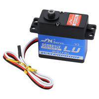 JX DC5821LV 21.8KG 6.0V Servo numérique entièrement étanche IP67 en métal et plastique de haute qualité pour voiture RC, bateau, drone, robot, avion RC, pièce de jouet