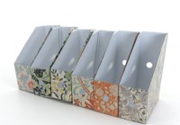 Boîte de rangement en papier à motif floral imprimé sur mesure |   Organisateur de bureau décoratif et boîte d'emballage cadeau