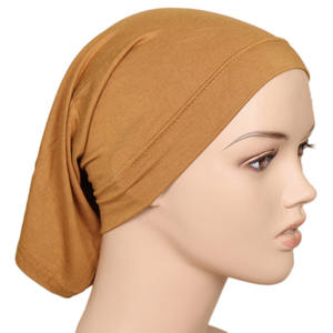 Transpirable Undercap suave ecológico de alta calidad Jersey algodón barato musulmán Malasia interior <span class=keywords><strong>Hijab</strong></span> gorra para Mujeres Musulmanas - Product Image 1
