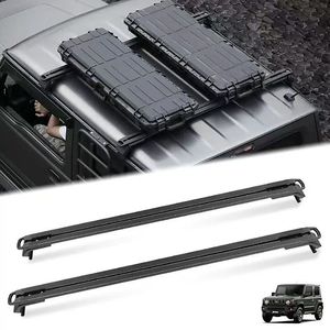 Barres transversales de toit en aluminium (lot de 2) pour <span class=keywords><strong>Suzuki</strong></span> Jimny JB74 3/5 portes 2018-2026, porte-bagages léger, fixation par boulons, JMN176 - Product Image 1