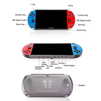 Console de jeu vidéo classique X12 PLUS fabriquée en usine, console de jeu portable à écran ultra-large de 7 pouces, 10000 jeux