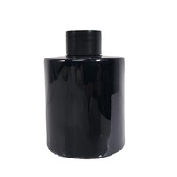 Popular vacío 150ml redondo negro blanco Reed difusor juegos aromaterapia fragancia Perfume botella de vidrio para aceites esenciales y Arom