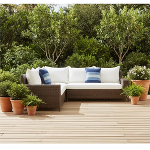 Conjunto de <span class=keywords><strong>Muebles</strong></span> de Jardín de <span class=keywords><strong>Mimbre</strong></span> Sintético Resistente a la Intemperie - Product Image 2
