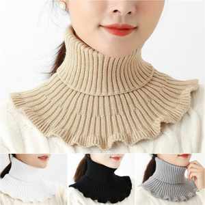 Scaldacollo a collo alto a fiori da donna con Design femminile e scaldamuscoli per le gambe - Product Image 1