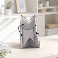 Sac cadeau réutilisable en papier avec bordure métallisée, design personnalisé, sac de shopping pour marchandises de détail