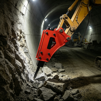 Casse-pierre hydraulique de type boîte à faible bruit pour excavatrice, spécialisé pour les services de projets urbains